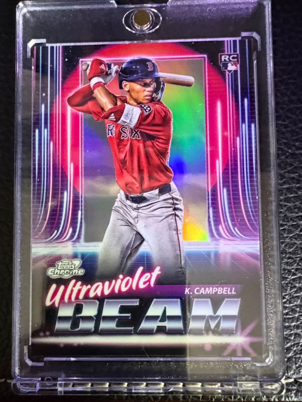 Topps Chrome Ultraviolet Beam K. Campbell Baseball Rookie Card